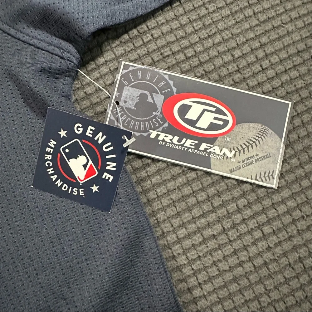 Tampa Bay Rays TB True Fan Navy Blue MLB Button Front Jersey Large - Picture 5 of 7